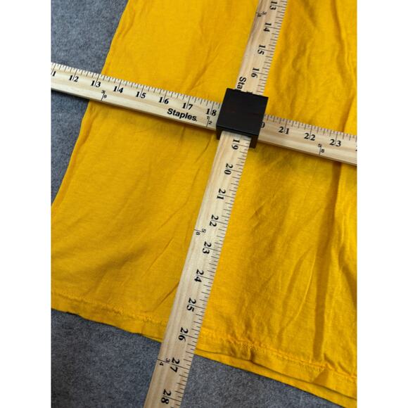 Vintage 90s Calvin Klein Khakis Graphic Tee T-Shirt Mens Large Yellow Logo Retro - Picture 4 of 5